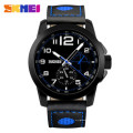 Skmei 9111 skmei brand make your own logo leather quartz watch price